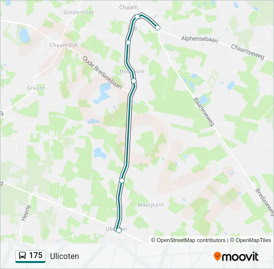 175 Bus Line Map