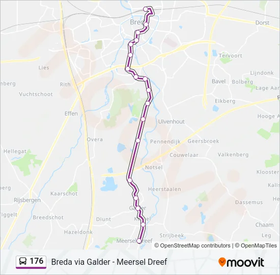 176 Bus Line Map