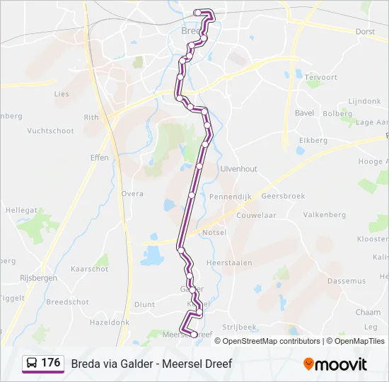 176 Bus Line Map