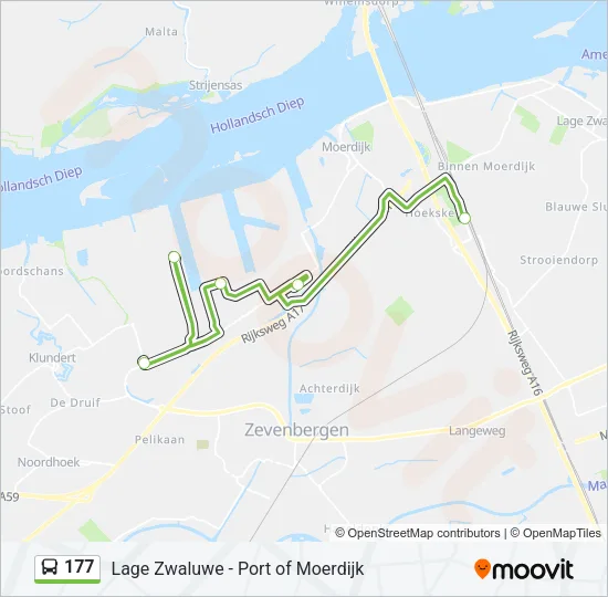 177 Bus Line Map