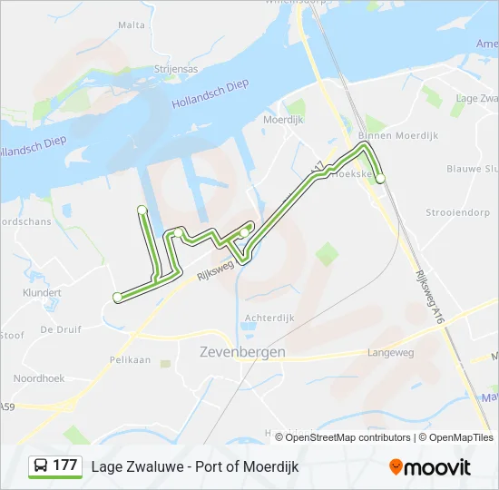 177 Bus Line Map