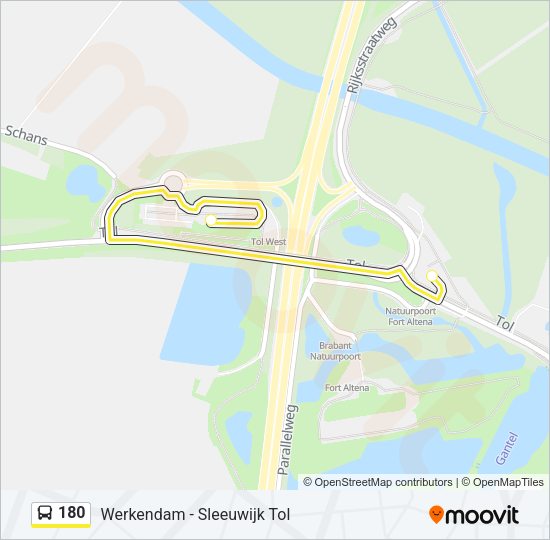 180 Bus Line Map