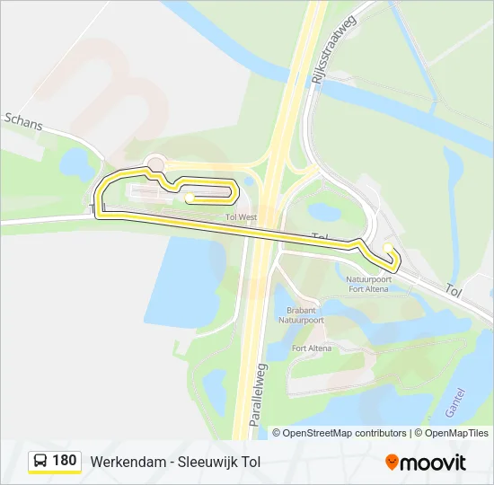 180 Bus Line Map