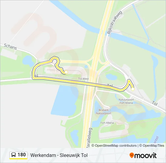 180 Bus Line Map
