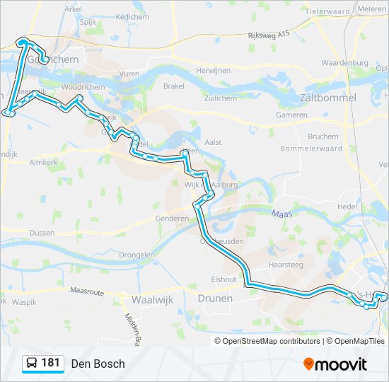 181 Bus Line Map