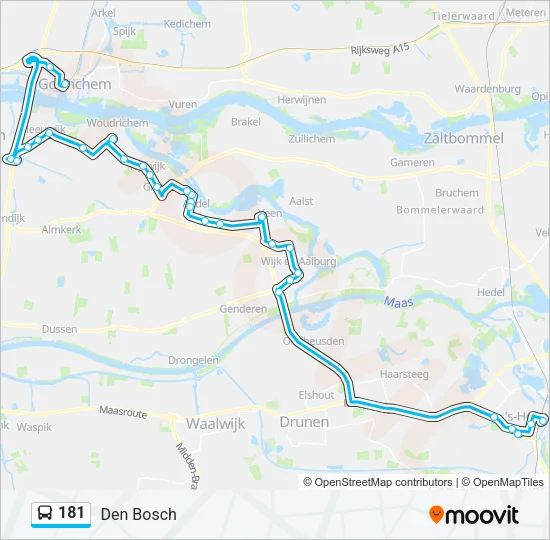 181 Bus Line Map