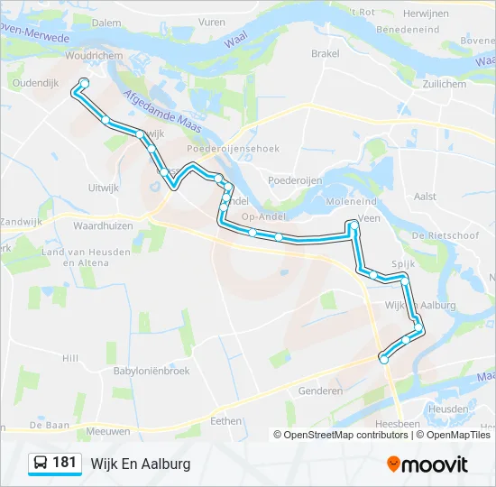 181 Bus Line Map