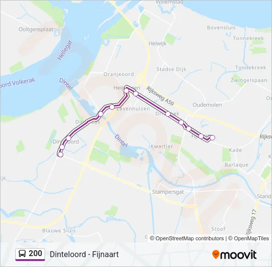 200 Bus Line Map