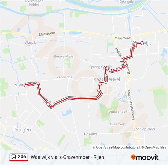 206 Bus Line Map