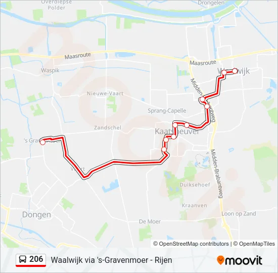 206 Bus Line Map