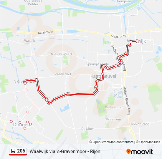 206 Bus Line Map