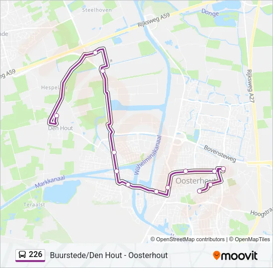 226 Bus Line Map