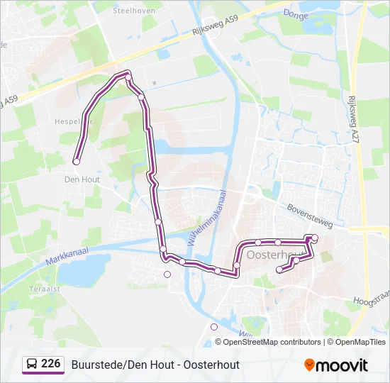 226 Bus Line Map