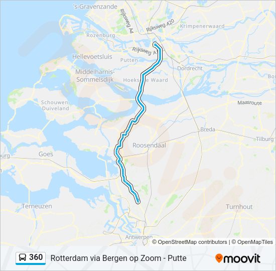 360 Bus Line Map