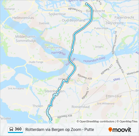 360 Bus Line Map