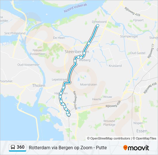 360 Bus Line Map