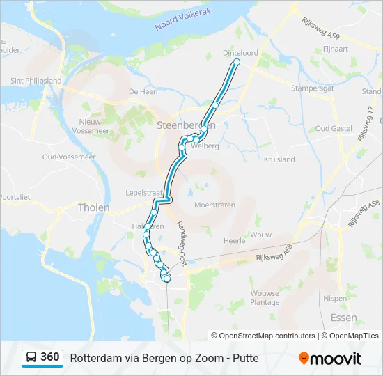 360 Bus Line Map