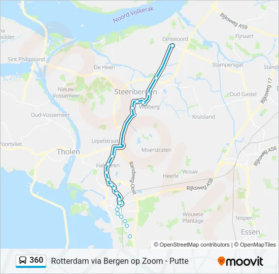 360 Bus Line Map