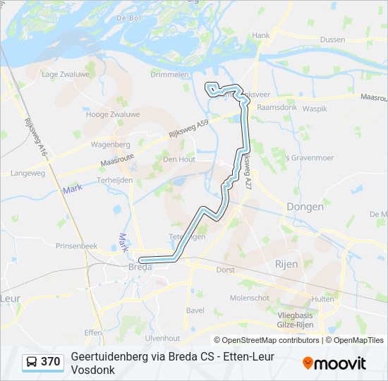 370 Bus Line Map