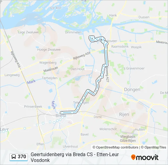 370 Bus Line Map