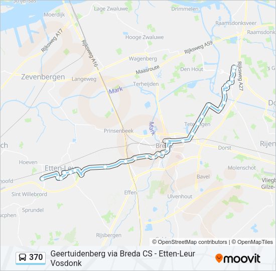 370 Bus Line Map