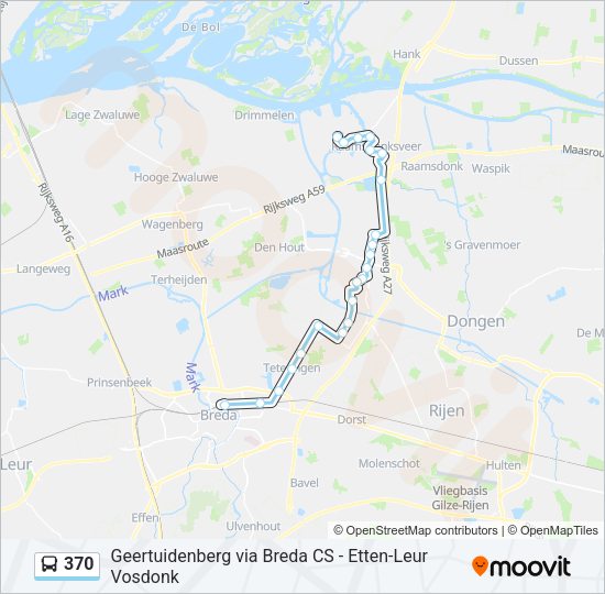 370 Bus Line Map
