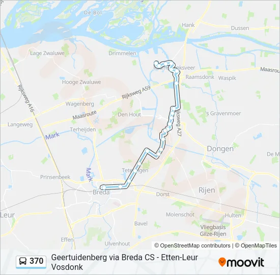 370 Bus Line Map