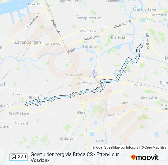 370 Bus Line Map