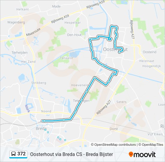 372 Bus Line Map