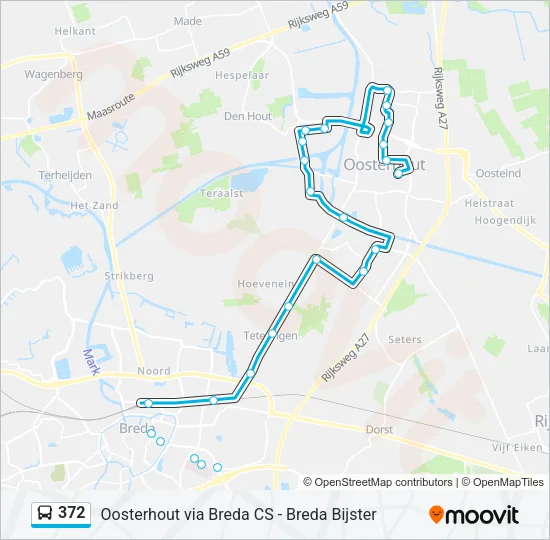 372 Bus Line Map