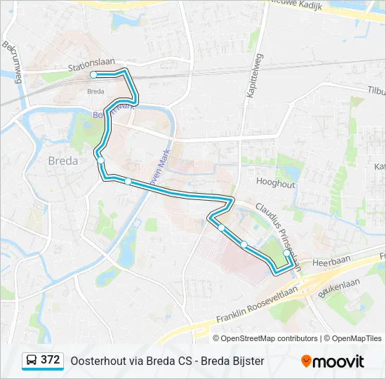 372 Bus Line Map