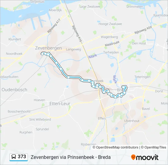373 Bus Line Map