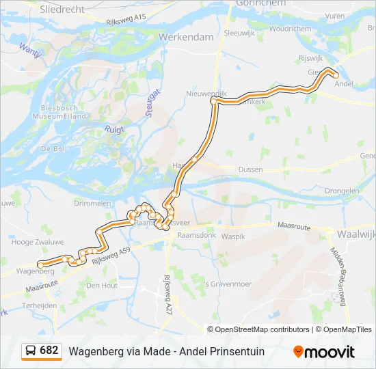682 Bus Line Map