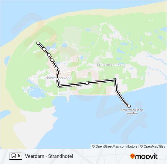 6 Bus Line Map