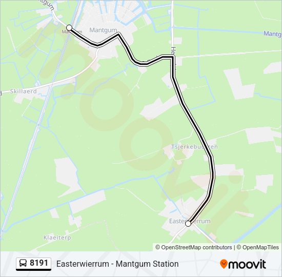 8191 Bus Line Map