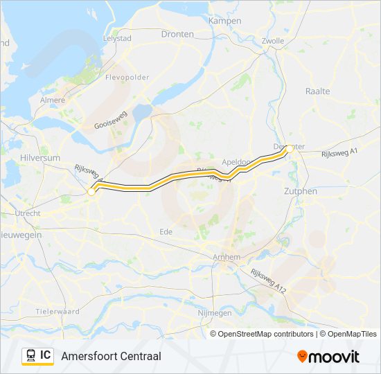 IC Train Line Map