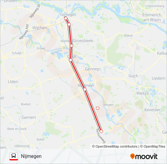 STOPBUS IPV TREIN  Line Map