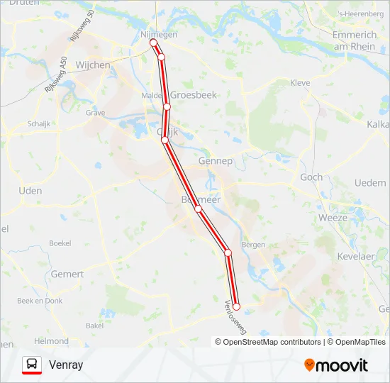 STOPBUS IPV TREIN  Line Map