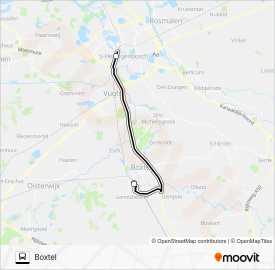 SNELBUS IPV TREIN Bus Line Map