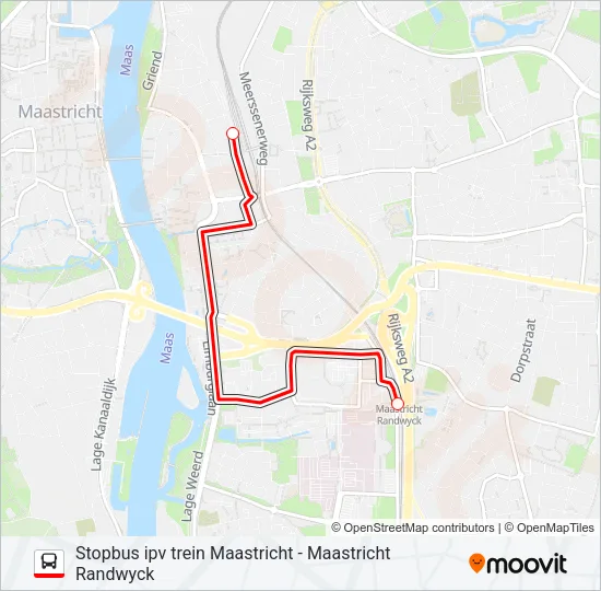 STOPBUS IPV TREIN  Line Map