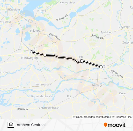 SNELBUS IPV TREIN Bus Line Map