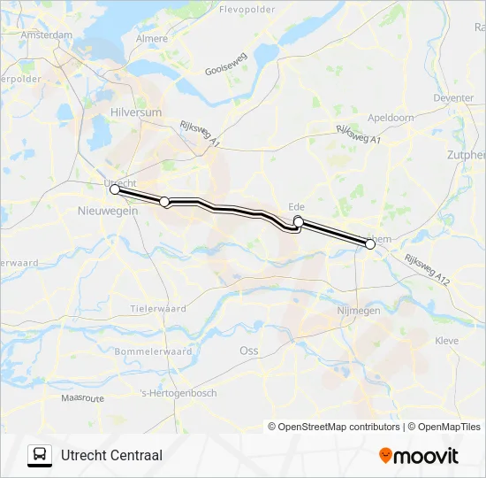 SNELBUS IPV TREIN Bus Line Map