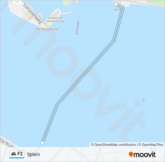 F2 Ferry Line Map