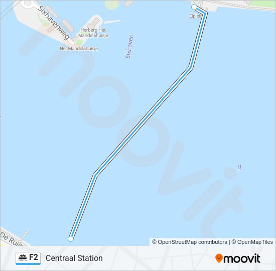 F2 Ferry Line Map