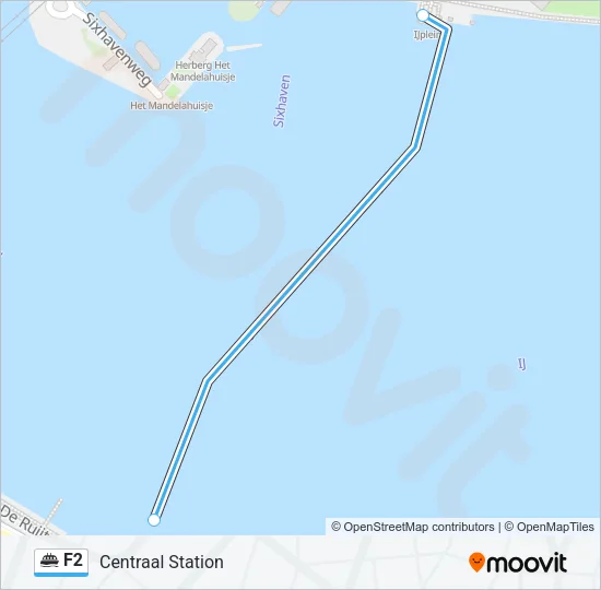 F2 Ferry Line Map