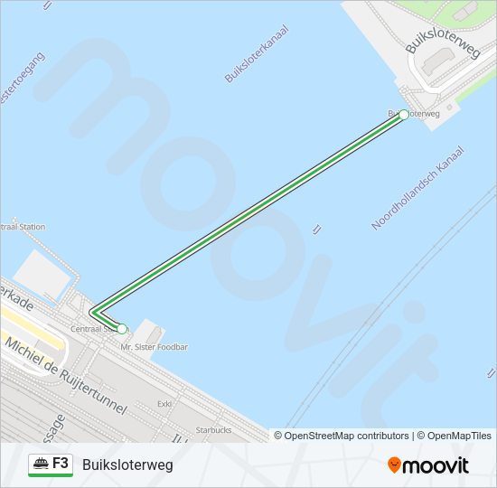 F3 Ferry Line Map