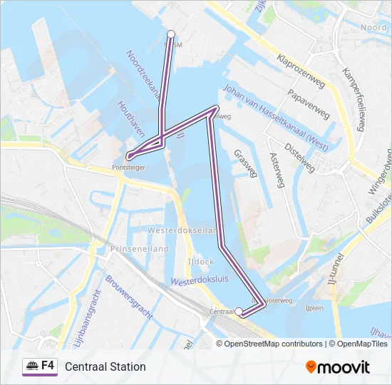 F4 Ferry Line Map