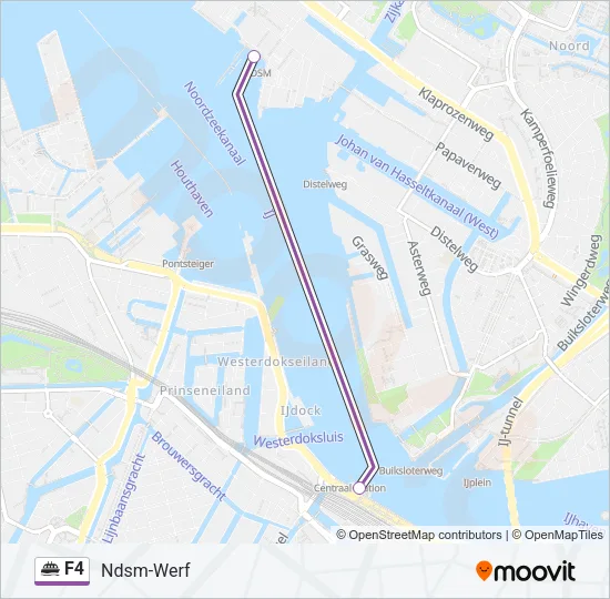 F4 Ferry Line Map