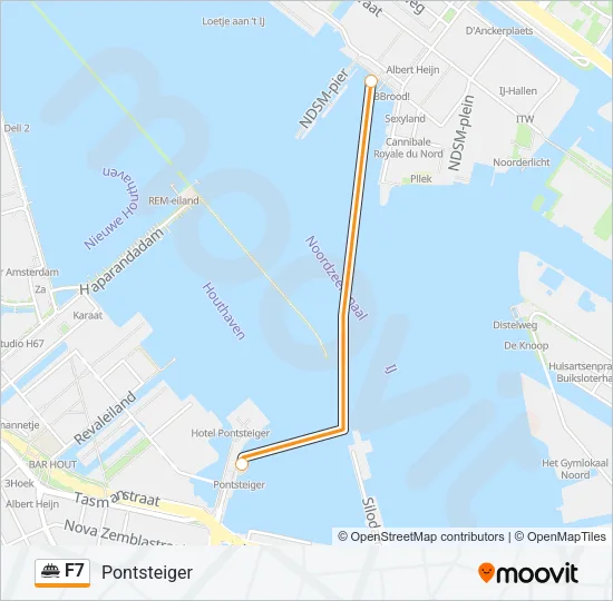 F7 Ferry Line Map