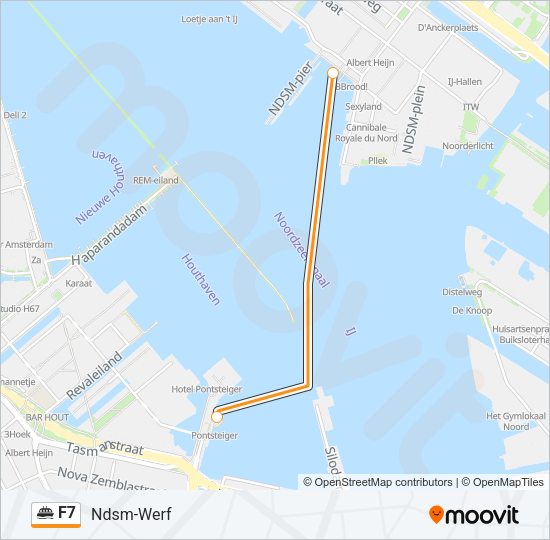 F7 Ferry Line Map
